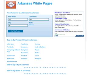 white pages arkansas|arkansas white pages phone book.